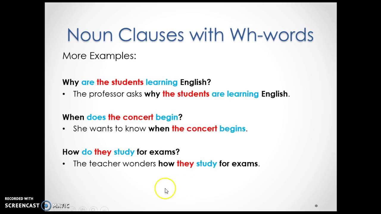 Noun Clauses With Wh Words Voicetube Learn English Through Videos