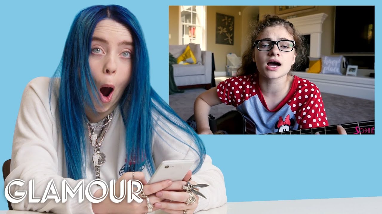 Billie Eilish Watches Fan Covers on YouTube | Glamour - VoiceTube: Learn  English through videos!