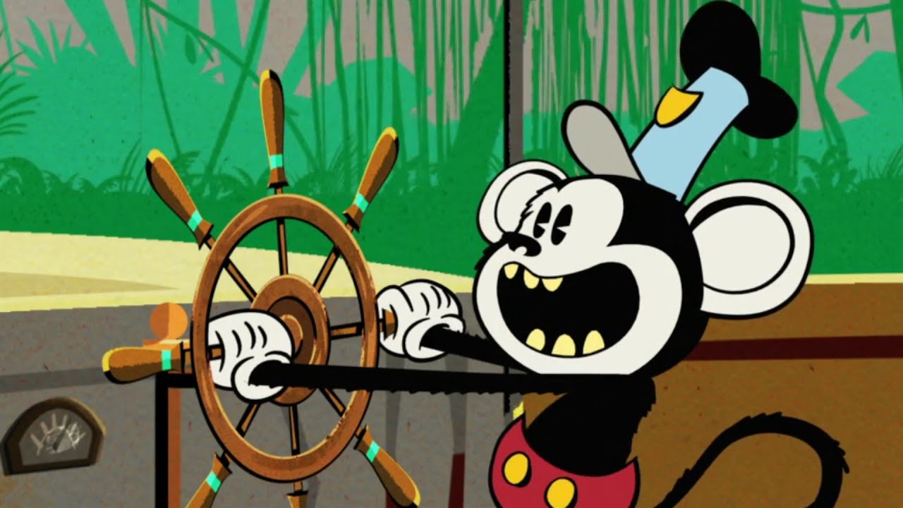 アニメで英語 ミッキー猿になる Mickey Monkey A Mickey Mouse Cartoon Disney Shorts ボイスチューブ Voicetube 動画で英語を学ぶ