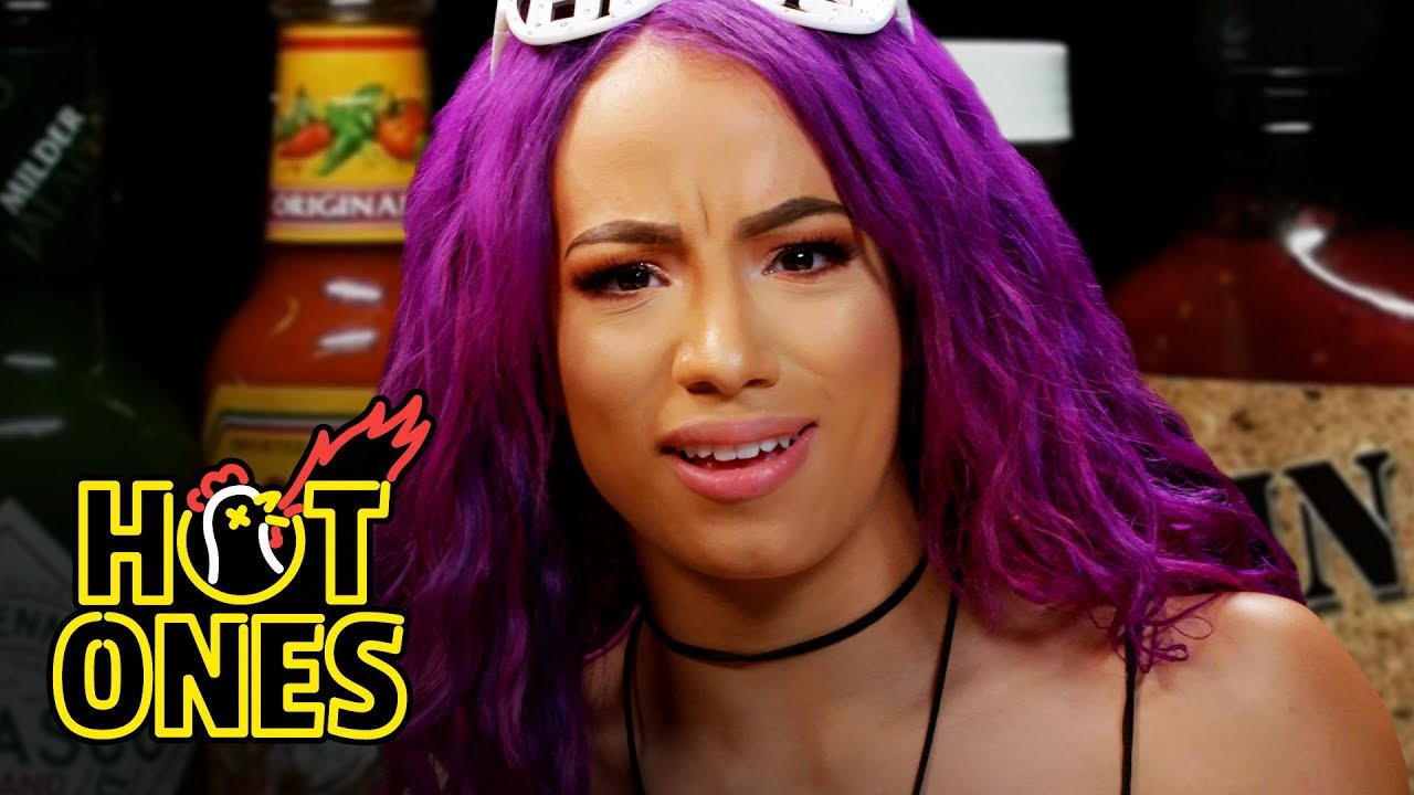 Sasha Banks Bosses Up While Eating Spicy Wings | Hot Ones - VoiceTube:  Learn English through videos!