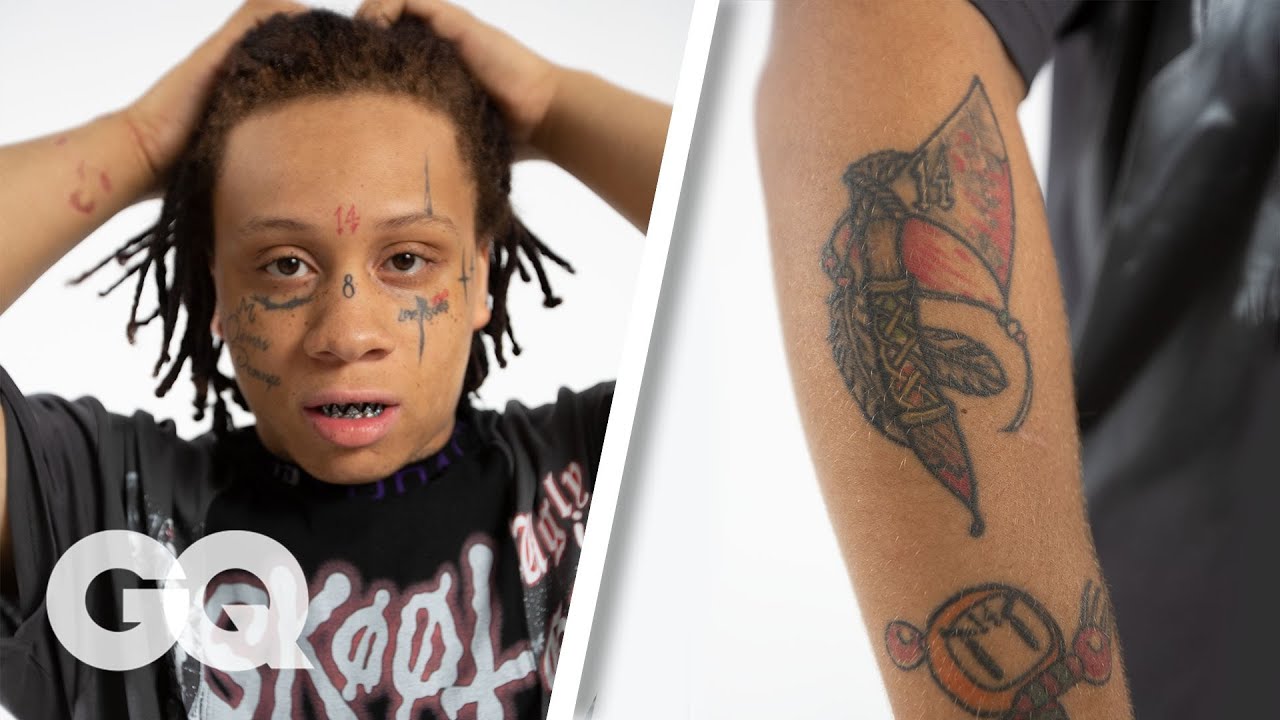 トリッピー レッドがタトゥーを公開 Gq Trippie Redd Breaks Down His Tattoos Gq Voicetube 動画で英語を学ぶ