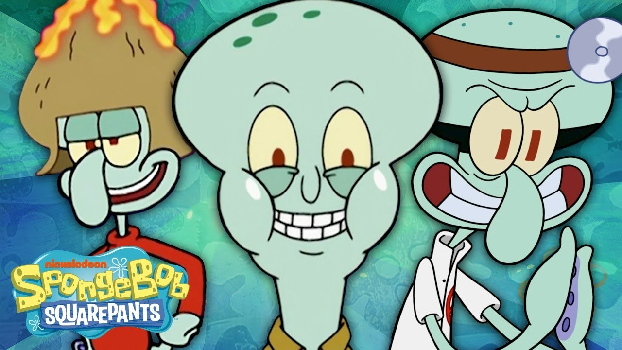Top 7 Squidward Alter-Egos! ?\u200d♂️ SpongeBob SquarePants｜VoiceTube - Learning  English through Videos, image size:1280x720