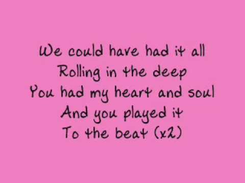 Adele Rolling In The Deep Lyrics Video Voicetube Learn English Through Videos