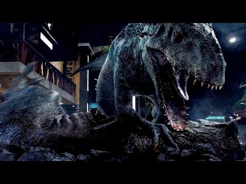 Tレックス対インドミナス レックス 最終決戦シーン ジュラシック ワールド 15 動画clip 4k T Rex Vs Indominus Rex Final Battle Scene Jurassic World 15 Movie Clip 4k Voicetube 動画で英語を学ぶ