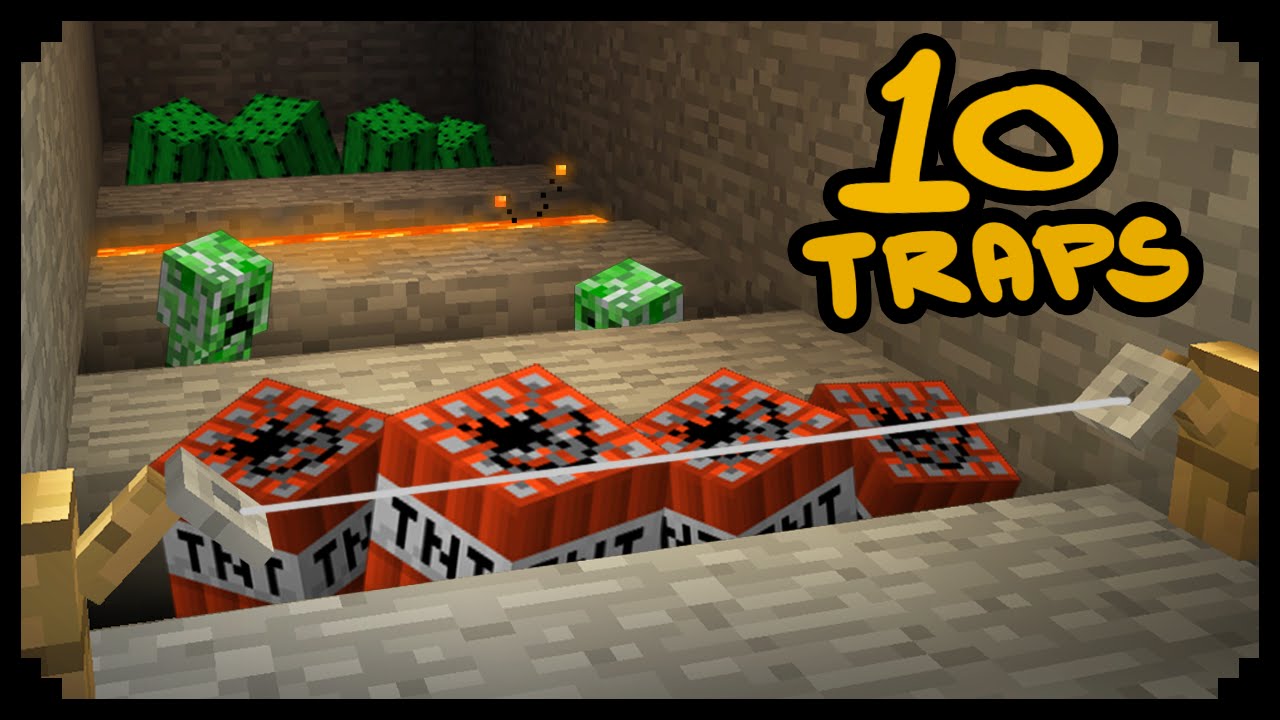 Minecraft 10種方法來製作陷阱 Minecraft 10 Ways To Make Traps Voicetube 看影片學英語