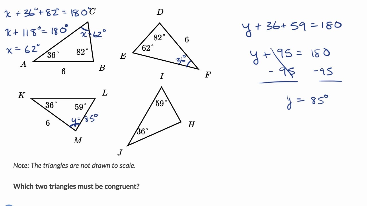 確定全等三角形的例子 Determining Congruent Triangles Example Voicetube 看影片學英語