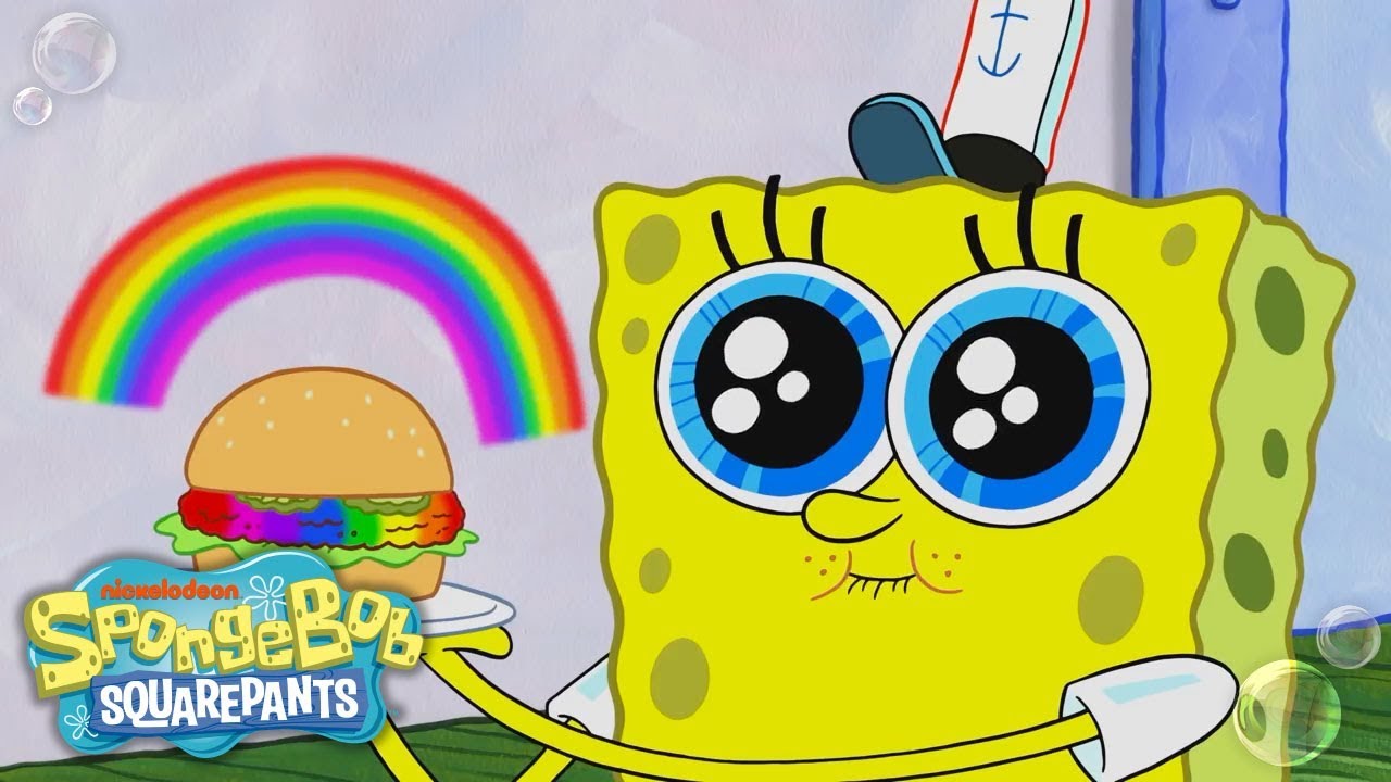 アニメで英語 レインボーガー スポンジボブ Can Spongebob S Rainbowger Survive Plankton S Color Nullifier Spongebob Squarepants Nick Voicetube 動画で英語を学ぶ